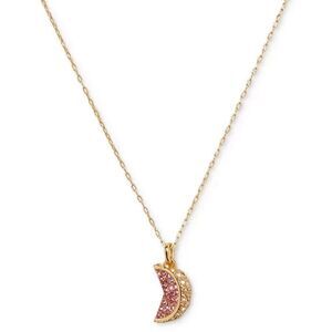 Kate Spade Gold-Tone Pavé Crystal Grapefruit Mini Pendant Necklace, NWT